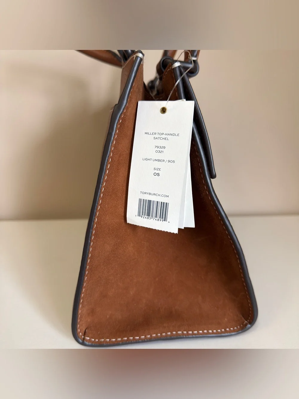 Tory Burch MILLER TOP HANDLE STCHEL 79329 missing long strap